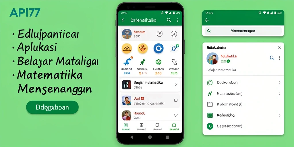 Tampilan antarmuka API77 yang interaktif dan menarik.