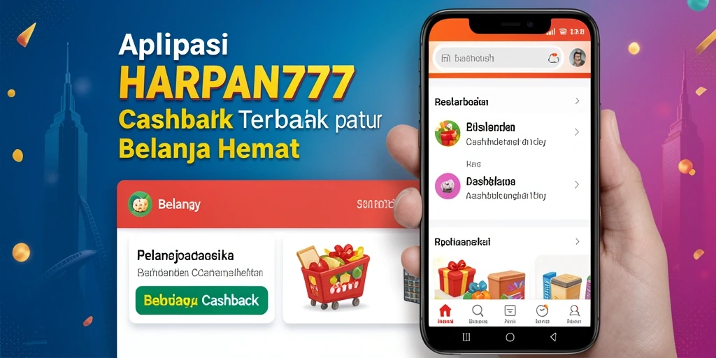Antarmuka aplikasi HARAPAN777 yang intuitif untuk cashback belanja.