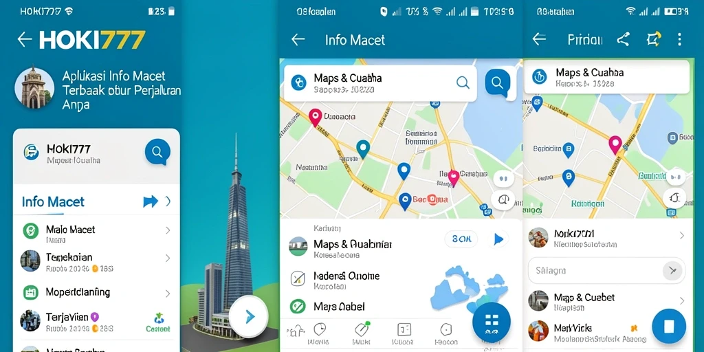 Antarmuka HOKI777 menampilkan informasi kemacetan secara jelas dan ringkas.