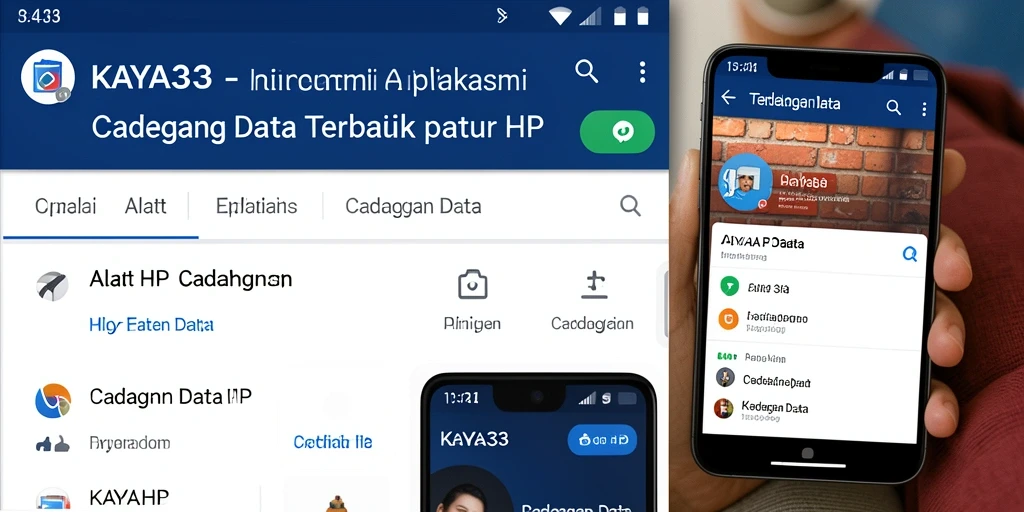 Antarmuka KAYA33 menampilkan fitur cadangan data yang lengkap.