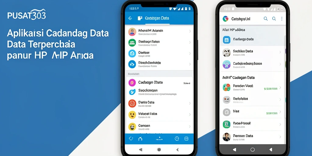 Tampilan antarmuka PUSAT303 untuk cadangan data yang mudah digunakan.