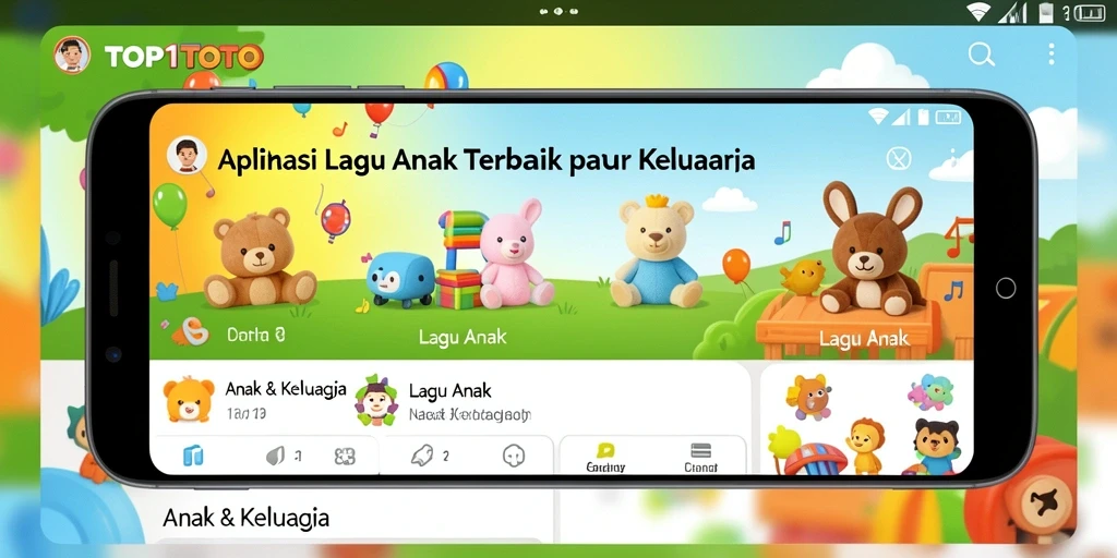 Tampilan antarmuka TOP1TOTO yang ceria dan ramah anak.