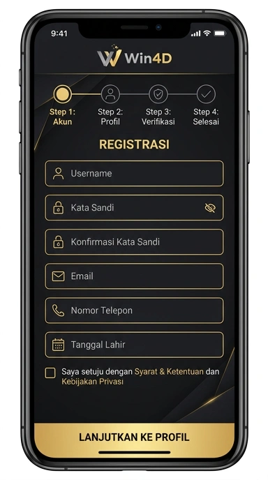 Panduan Lengkap Registrasi Akun win4d untuk Pengguna Android
